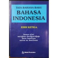 Image of TATA BAHASA BAKU BAHASA INDONESIA ed. 3